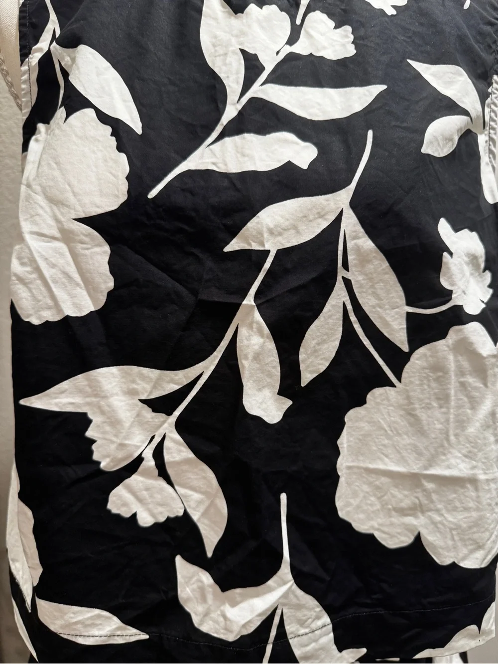 Kate Spade X Target Black and White Floral Shell Top and Matching Midi Skirt